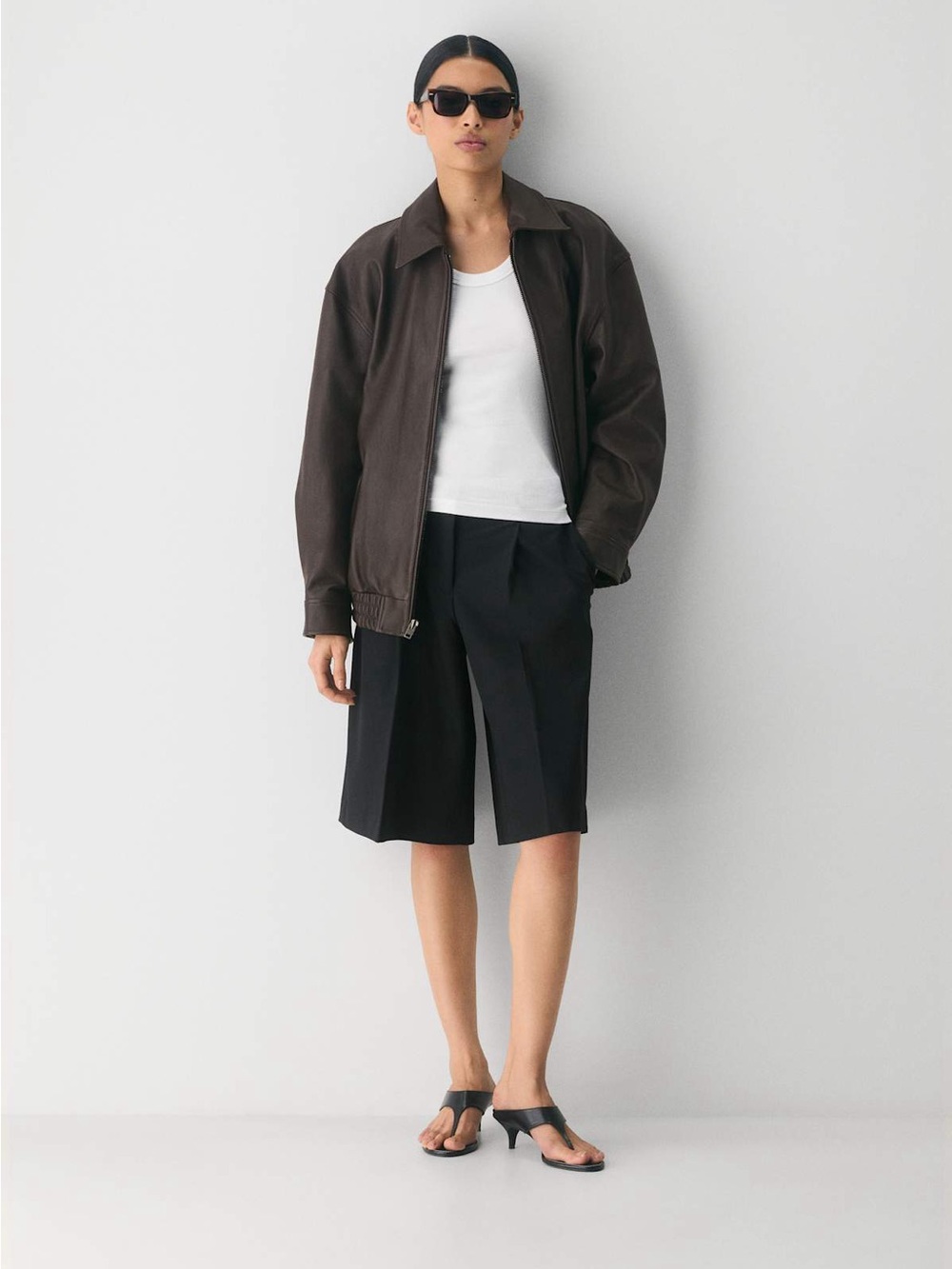 Aritzia Jones Jacket | 100% Leather | Burnt Brown